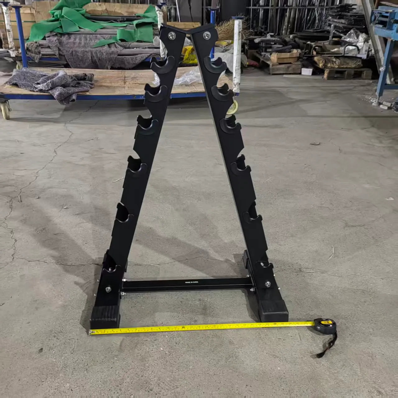 AKYEN Dumbbell Rack Stand Only, Weight Rack for Dumbbells Compact A-Frame Home Gym Space Saver