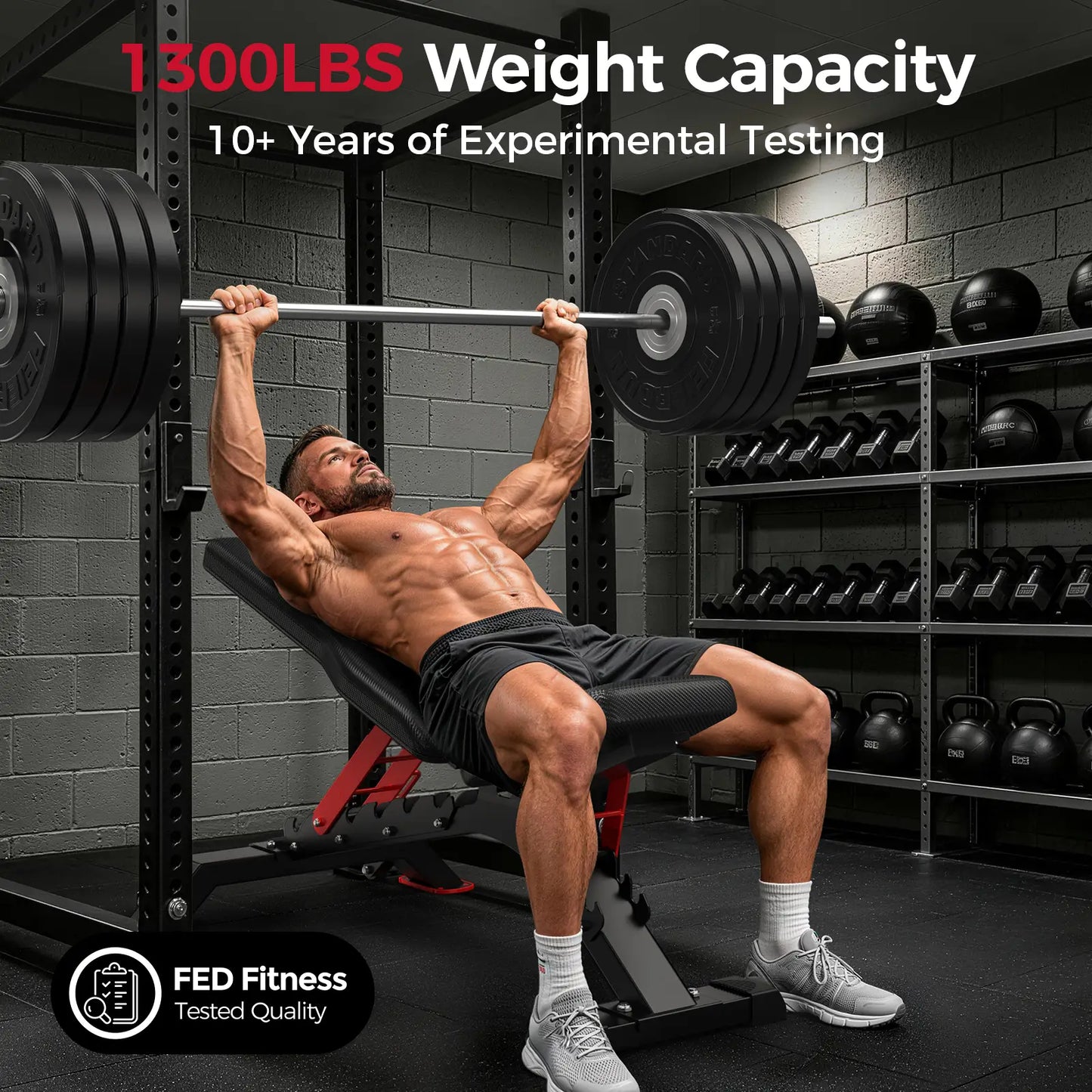 FED Fitness Flybird Series WB7 Adjustable Utility Weight Bench