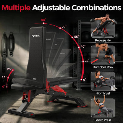 FED Fitness Flybird Series WB7 Adjustable Utility Weight Bench