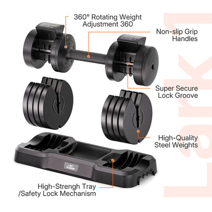 FLYBIRD Lark Select Adjustable Dumbbell 55LB