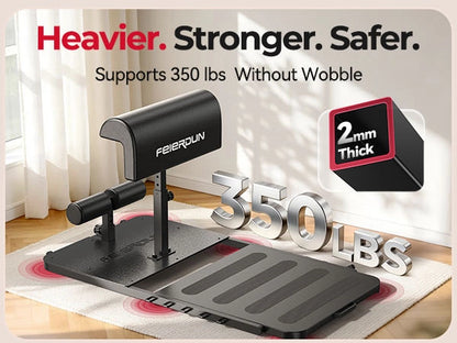 Feederun stability board with text highlighting weight support and safety features on a light background.
