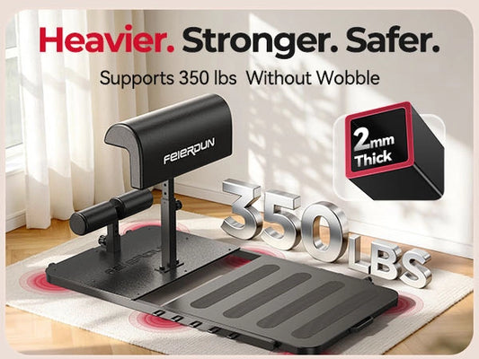 Feederun stability board with text highlighting weight support and safety features on a light background.