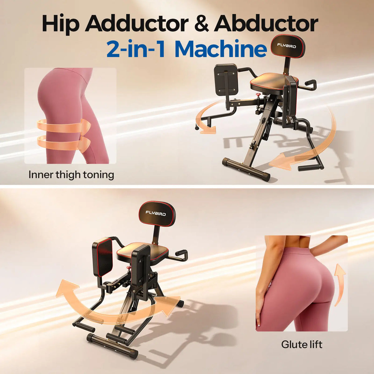 Hip Add Machine Flybird Series HA1 Hip Abductor Machine – FED Fitness