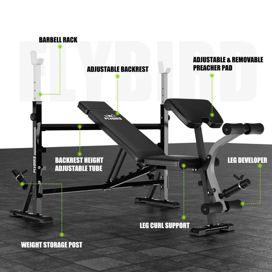 flybird olympic weight bench 47inch - Part Introduction