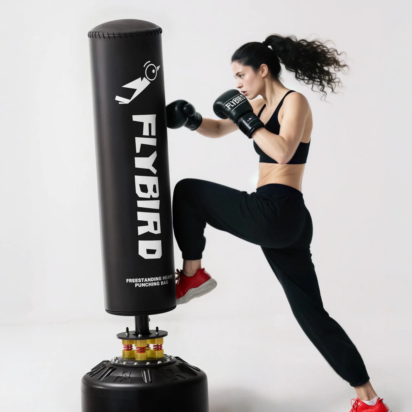 Flybird Freestanding Punching Bag with Boxing Gloves