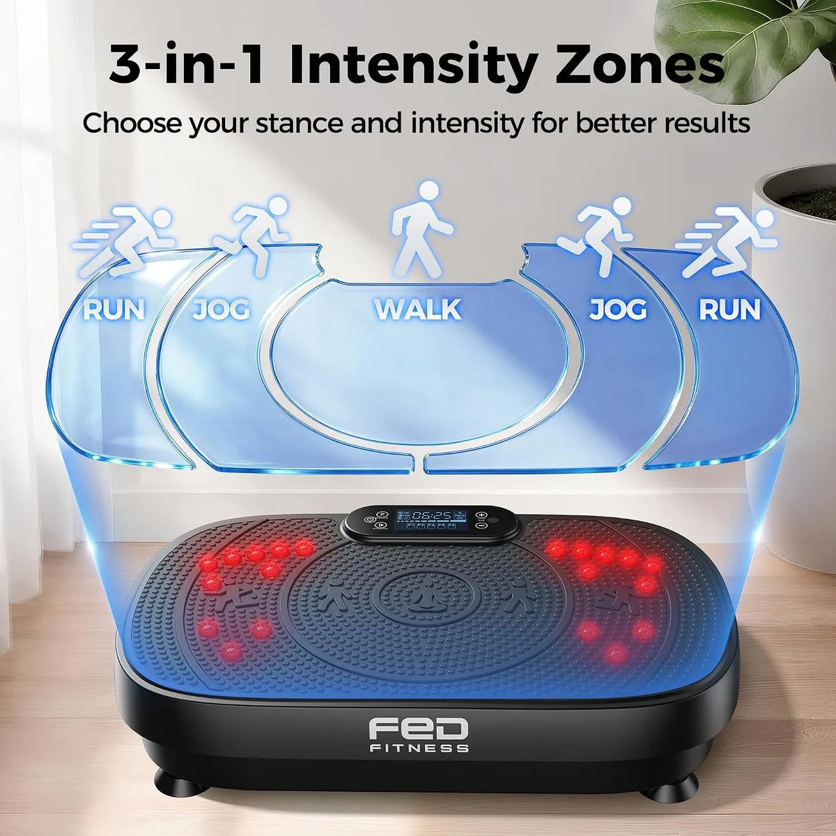 Fed Fitness Flybird-Series VP11 Red Light Vibration Plate