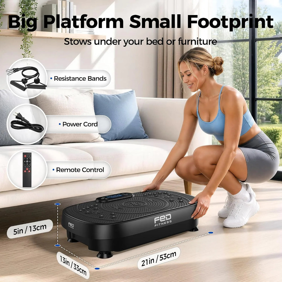 Fed Fitness Flybird-Series VP11 Red Light Vibration Plate