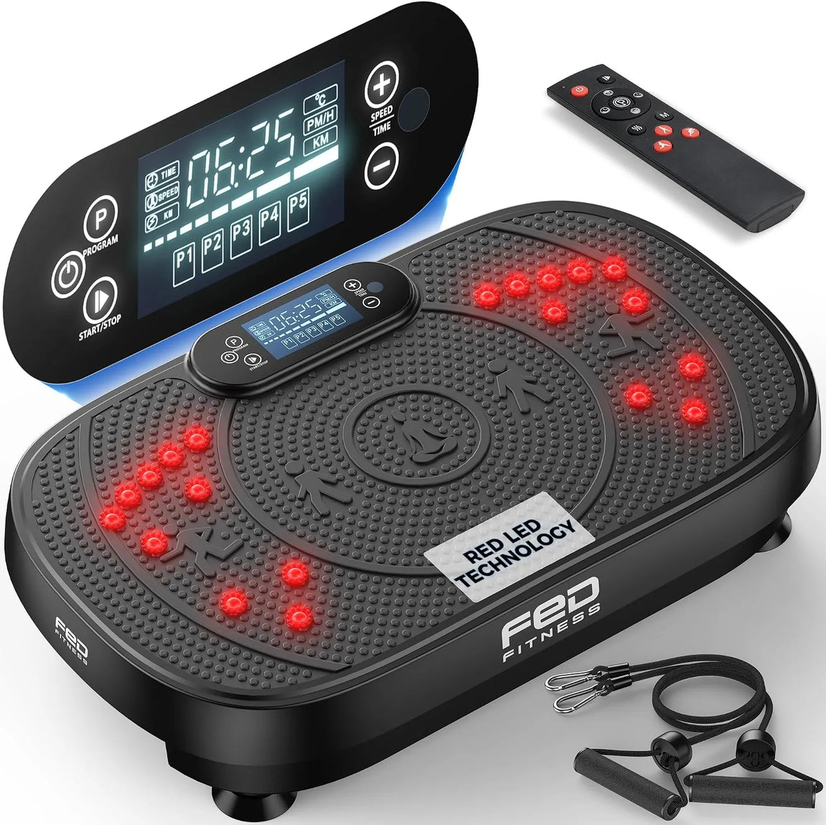Fed Fitness Flybird-Series VP11 Red Light Vibration Plate