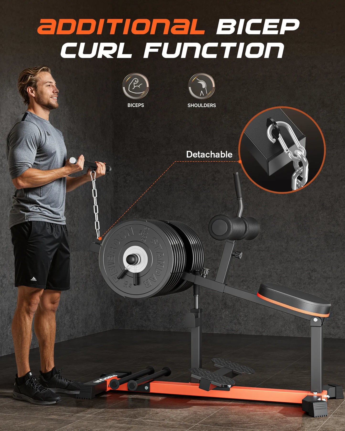 Feierdun Adjustable Seated Calf Raise Machine