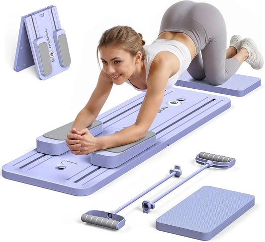 Feierdun Multifunctional Pilates Board Set Pink/Purple
