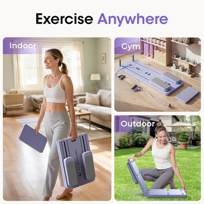 Feierdun Multifunctional Pilates Board Set Pink/Purple