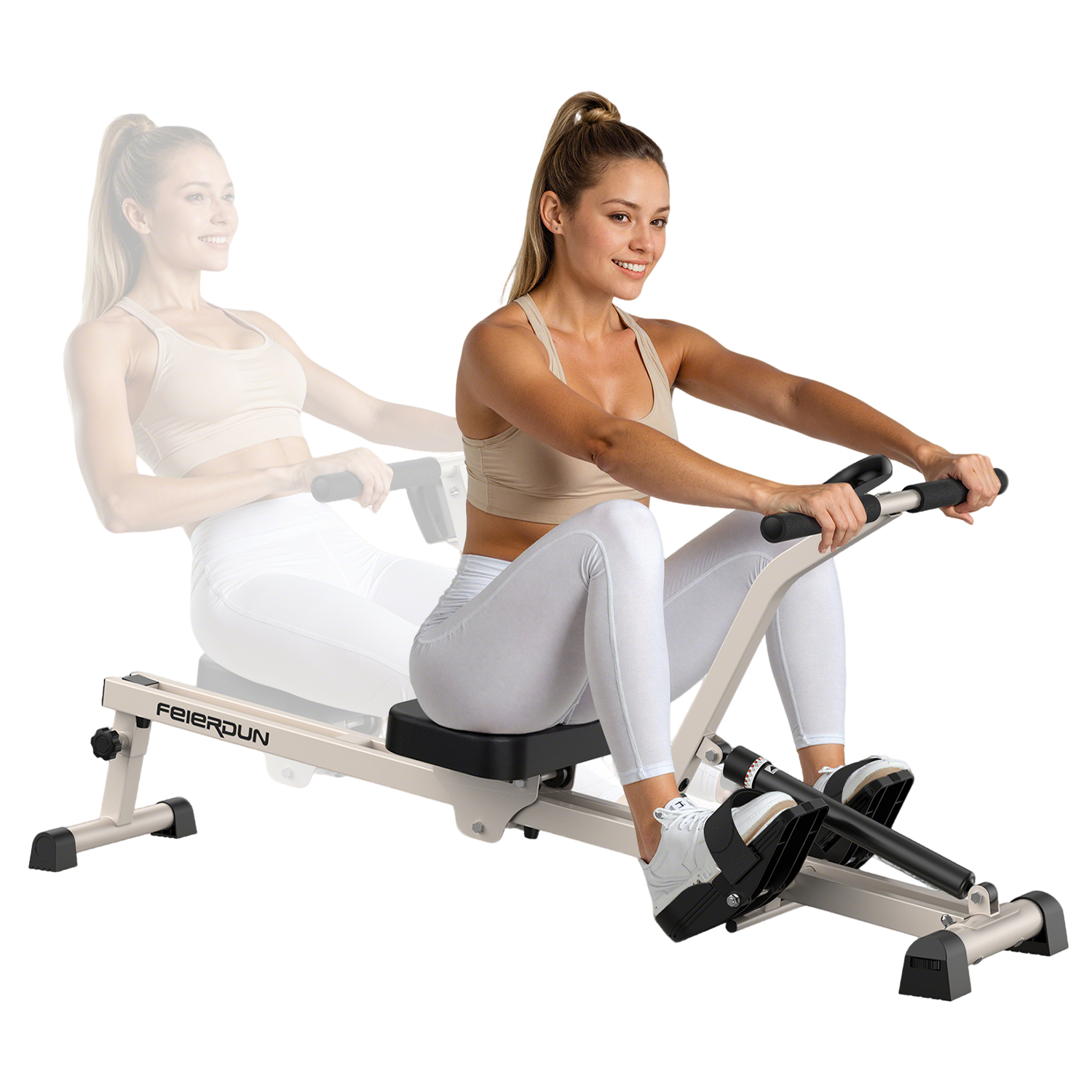 Adjustable Rowing Bench FED Fitness Feierdun Series RM1 Hydraulic Compact Adjustable Rowing Ma