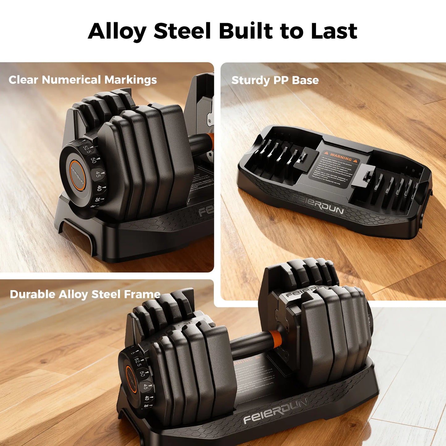 Feierdun DB1 Quick Adjustable Dumbbell 52.5LBS