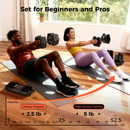 Feierdun DB1 Quick Adjustable Dumbbell 52.5LBS