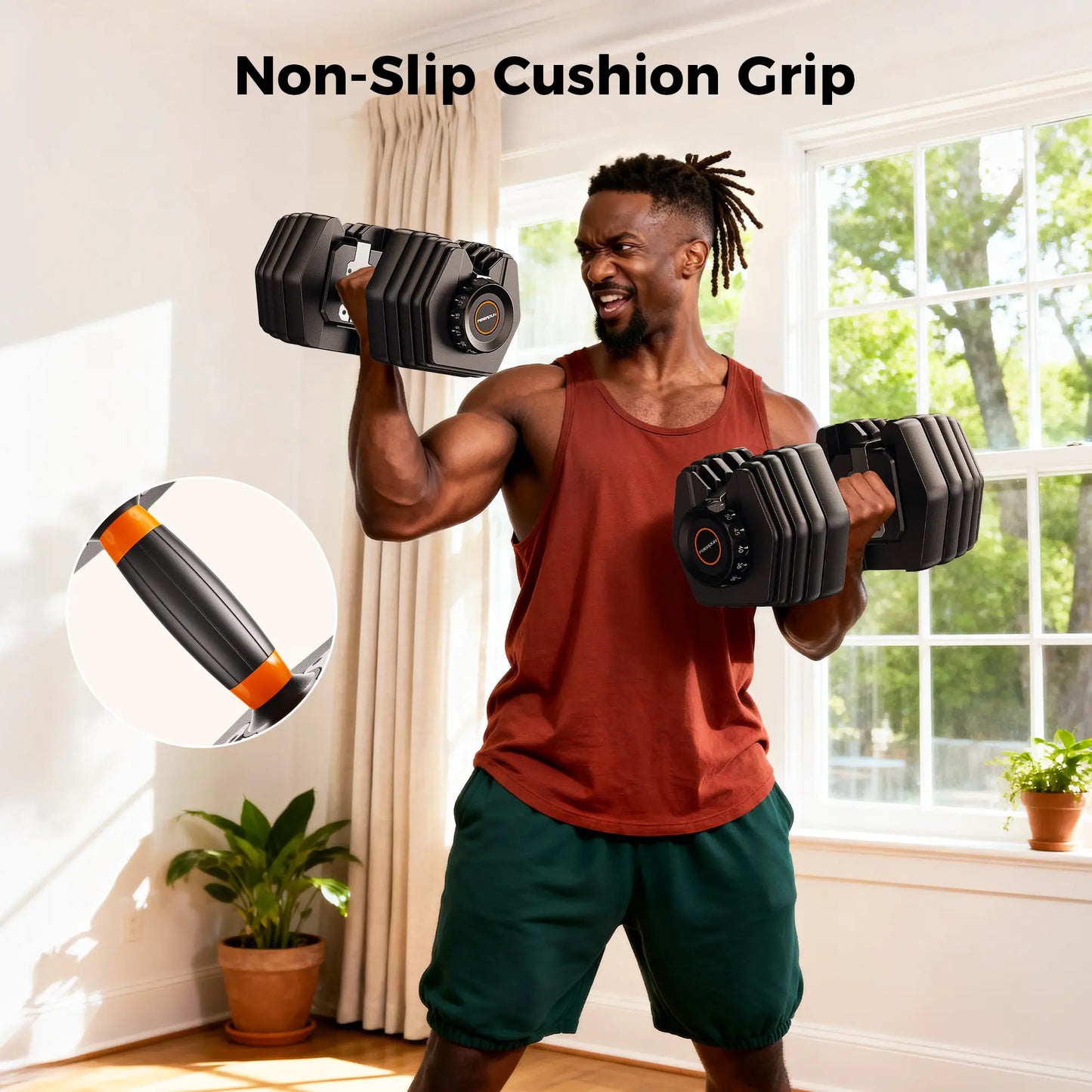 Feierdun DB1 Quick Adjustable Dumbbell 52.5LBS