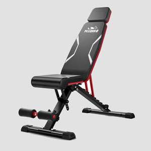 Flybird Adjustable Weight Bench with Headrest