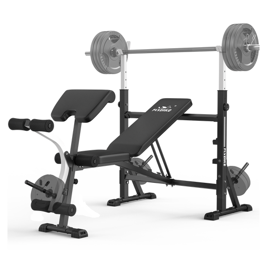 Flybird Adjustable Workout Bench with Preacher Curl Pad 39In-Width