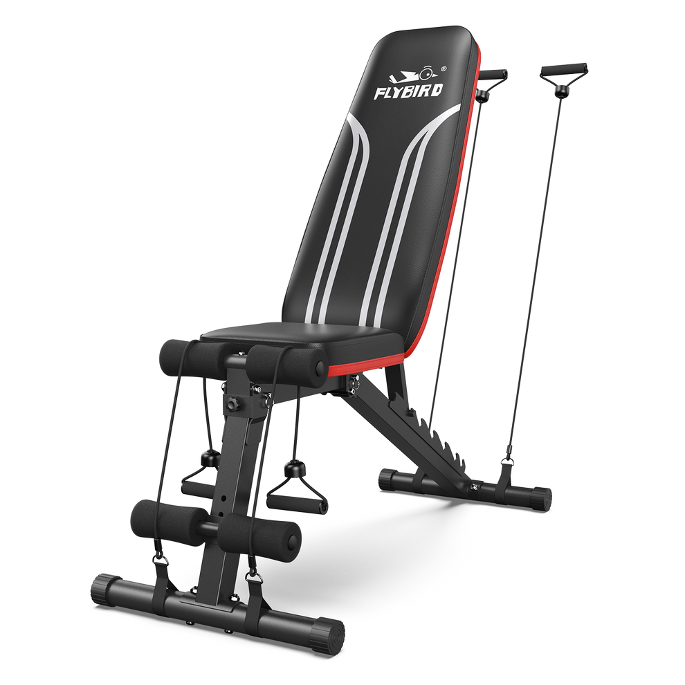 Multi-Function Workout Bench With Resistance Bands | FED Fitness