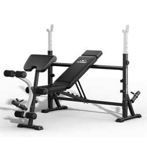 Flybird Olympic Weight Bench with Bench Press Rack 47In-Width