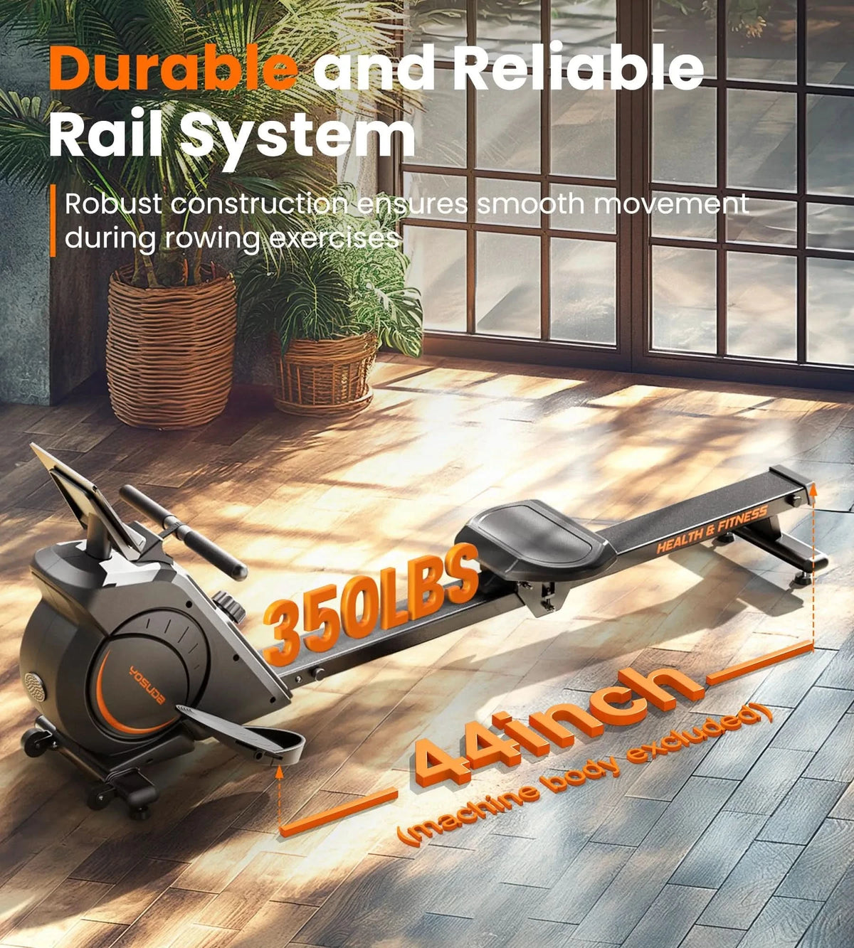 Classic Rowing Machine FED Fitness Yosuda Series RM2 Magnetic Rowing Machine Classic
