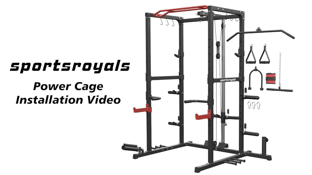 Power Rack Assembly multi-function-power-rack-with-adjustable-cable-system – FED Fitness