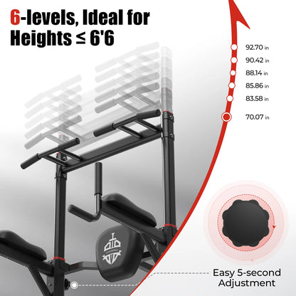 Sportsroyals Power Tower Pull Up Bar Station with Triangle Base