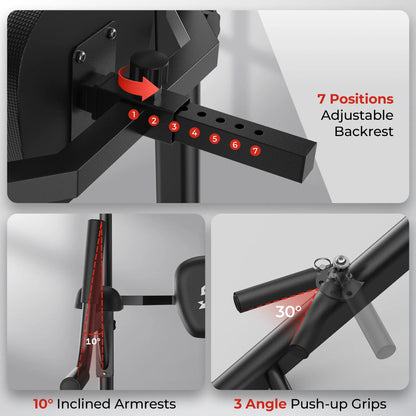 Sportsroyals Power Tower Pull Up Bar Station with Triangle Base