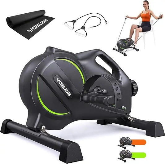 Yosuda exercise bike with accessories on a white background