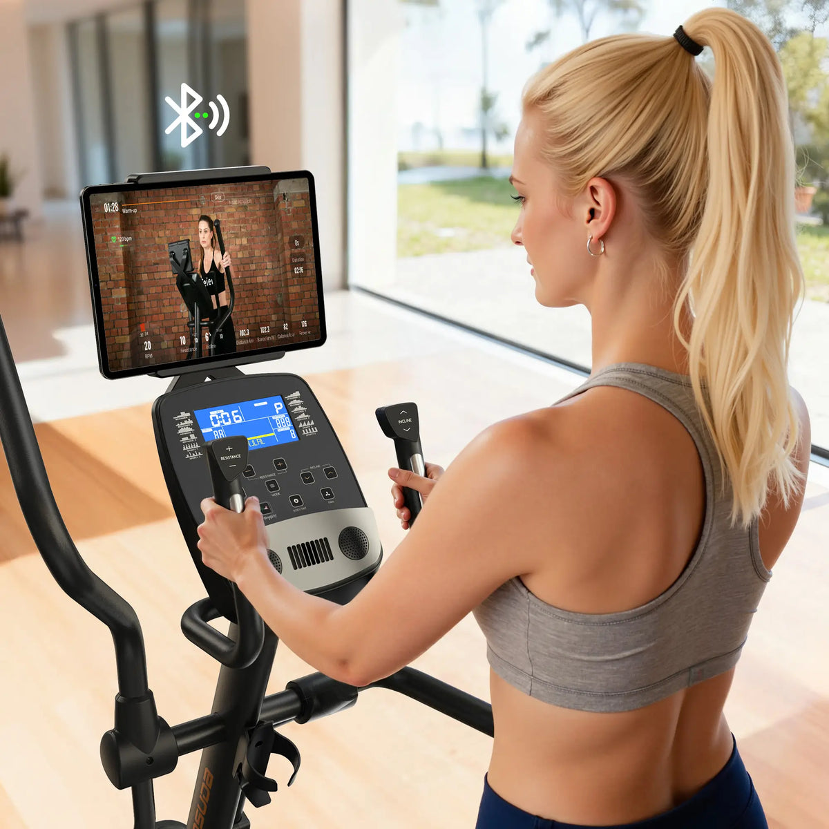 Elliptical Orbit Machine Quiet Home Elliptical Machine | 32 Levels of Electromagnetic – FED Fitness