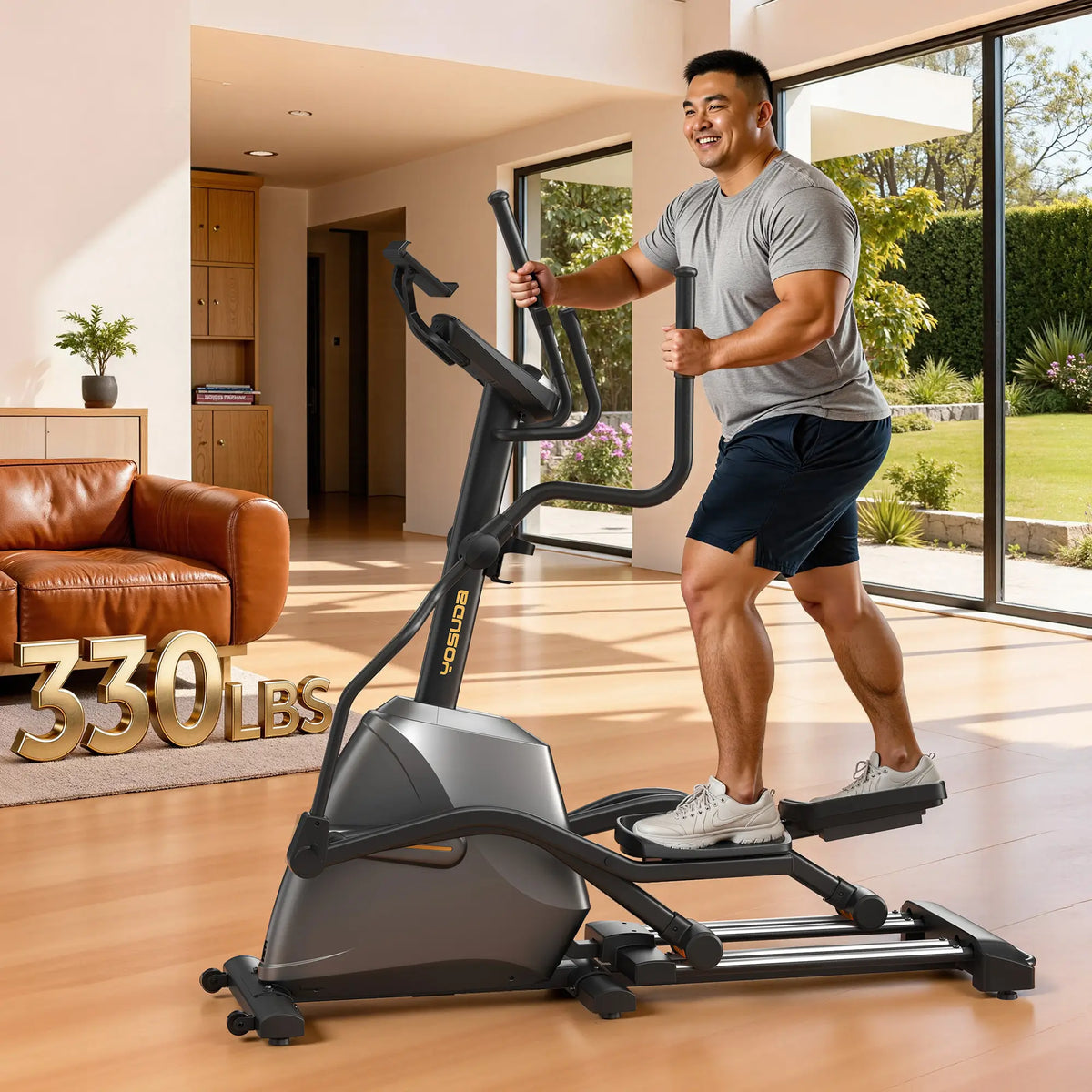 Rom Elliptical Machine Quiet Home Elliptical Machine | 32 Levels of Electromagnetic – FED Fitness
