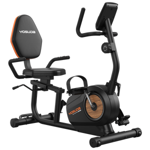 Yosuda Magnetic Recumbent Exercise Bike with Resistance Bands