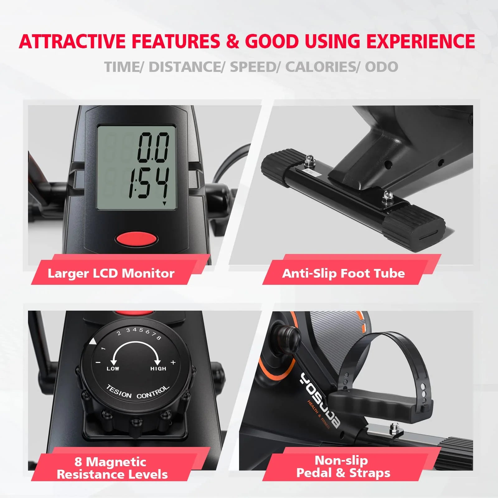 Rower with features highlighted on a gray background