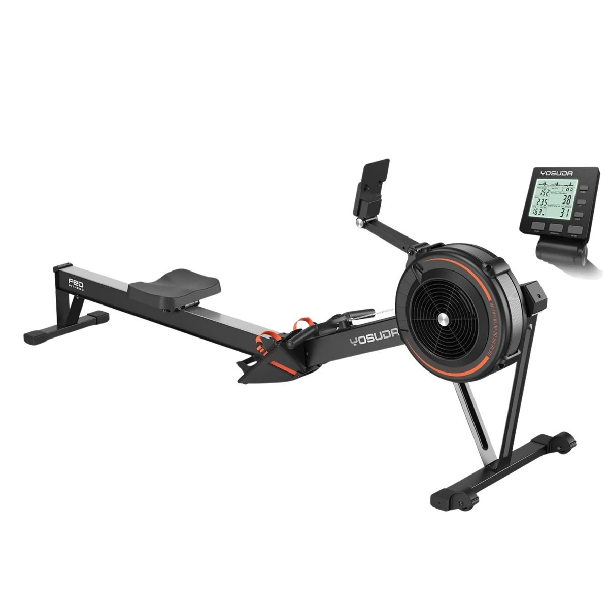Power Rower FED Fitness YOSUDA R2 Air Resistance Rowing Machine for Home Gym