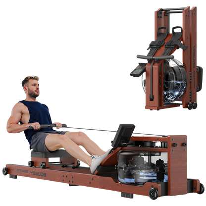 Yosuda RM5 Wooden Water Foldable  Rowing Machine