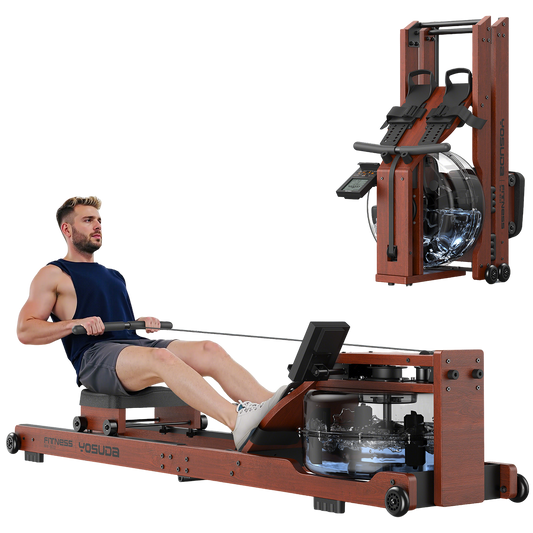 Yosuda RM5 Wooden Water Foldable  Rowing Machine