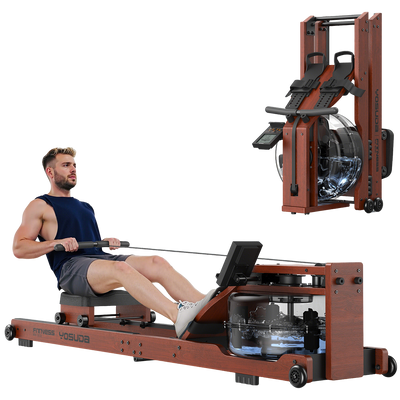 YOSUDA RM5 Wooden Water Foldable Rowing Machine