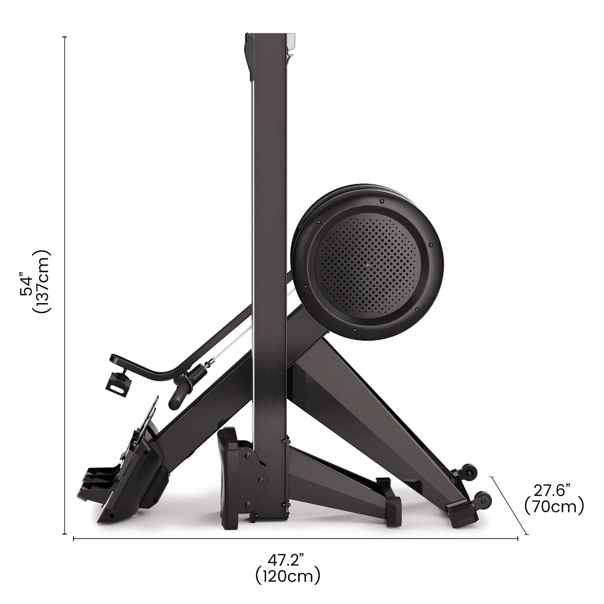 Hand Rower Dimensions FED Fitness Yosuda Series RM12 Air Magnetic Rowing Machine Pro