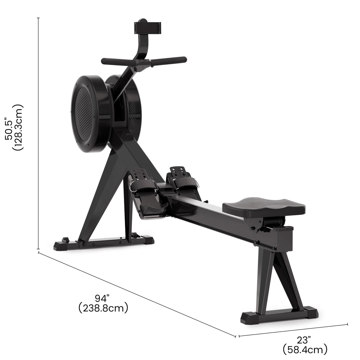 Ukuran Rowing Machine FED Fitness Yosuda Series RM12 Air Magnetic Rowing Machine Pro