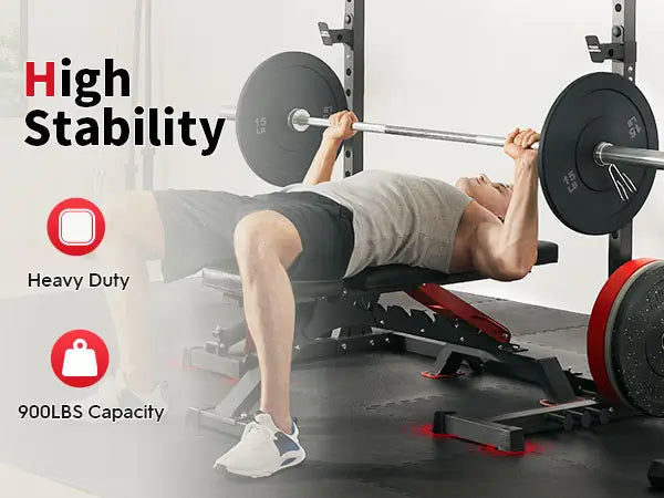 flybird squat rack, barbell rack-900lbs Capacity
